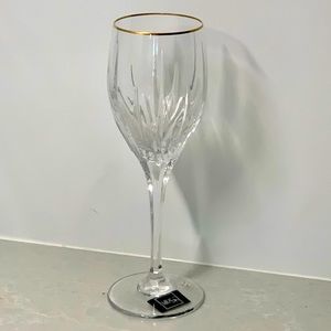 MIKASA GOLDEN LIGHTS .. CRYSTAL  WATER GOBLET